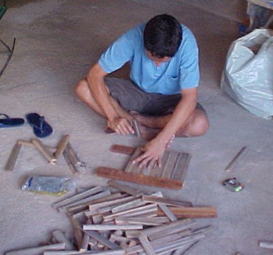 Preparação das peças