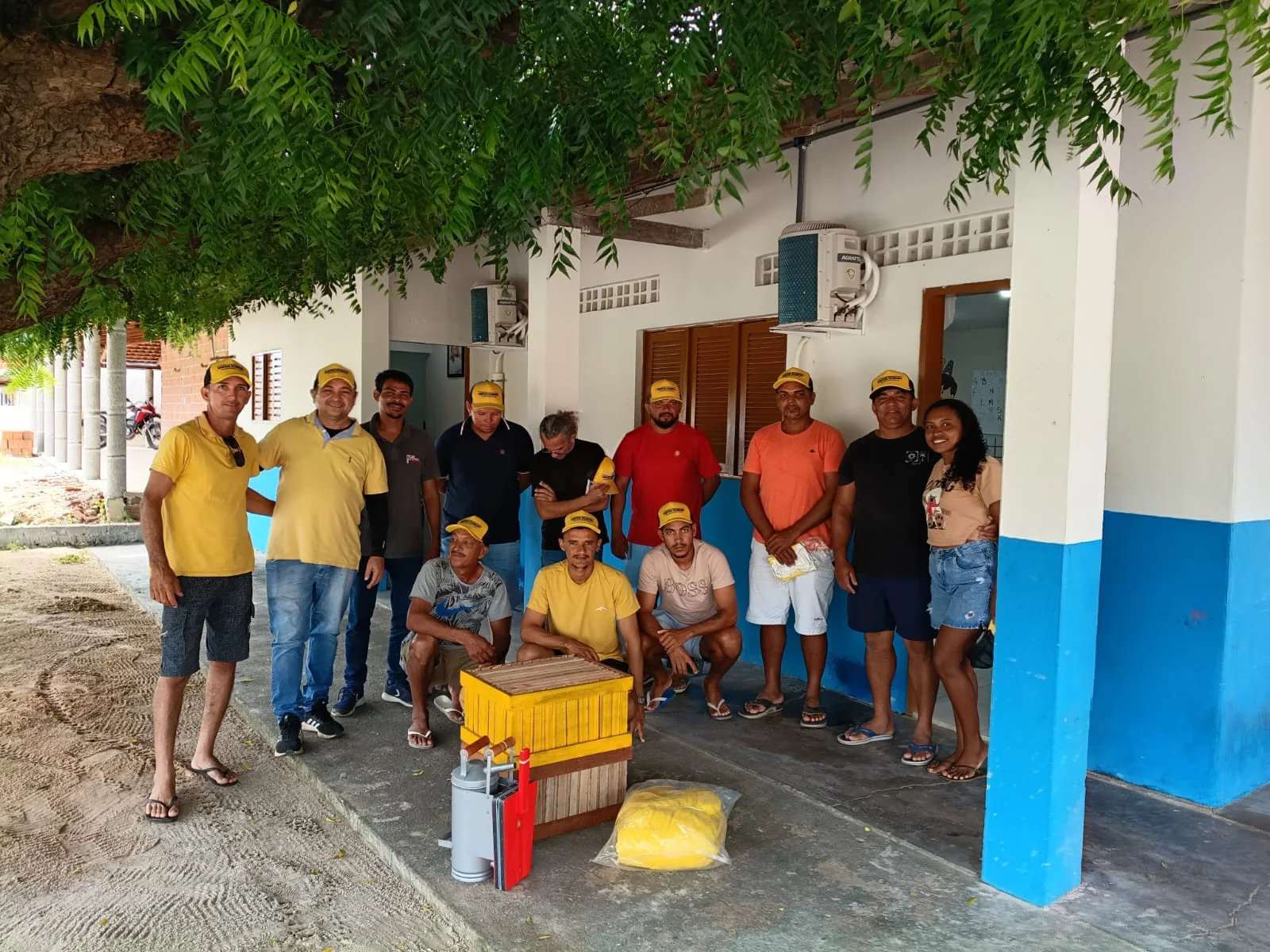 Turma do curso de apicultura